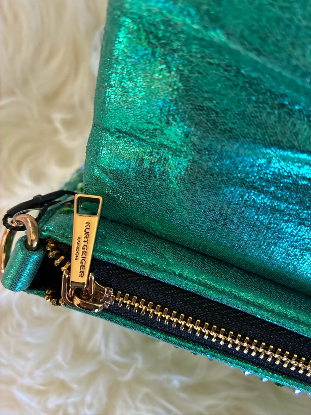 Kurt Geiger 🦅 NWT! Pickle Crystal-Embellished Multi Way Bag - Picture 15 of 16